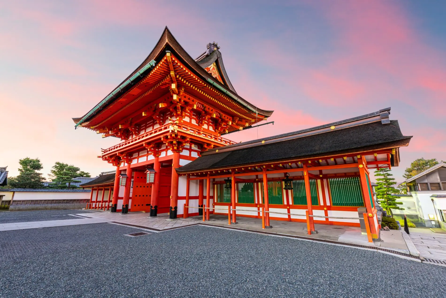 Vermilion torii gates at Fushimi Inari, Kyoto