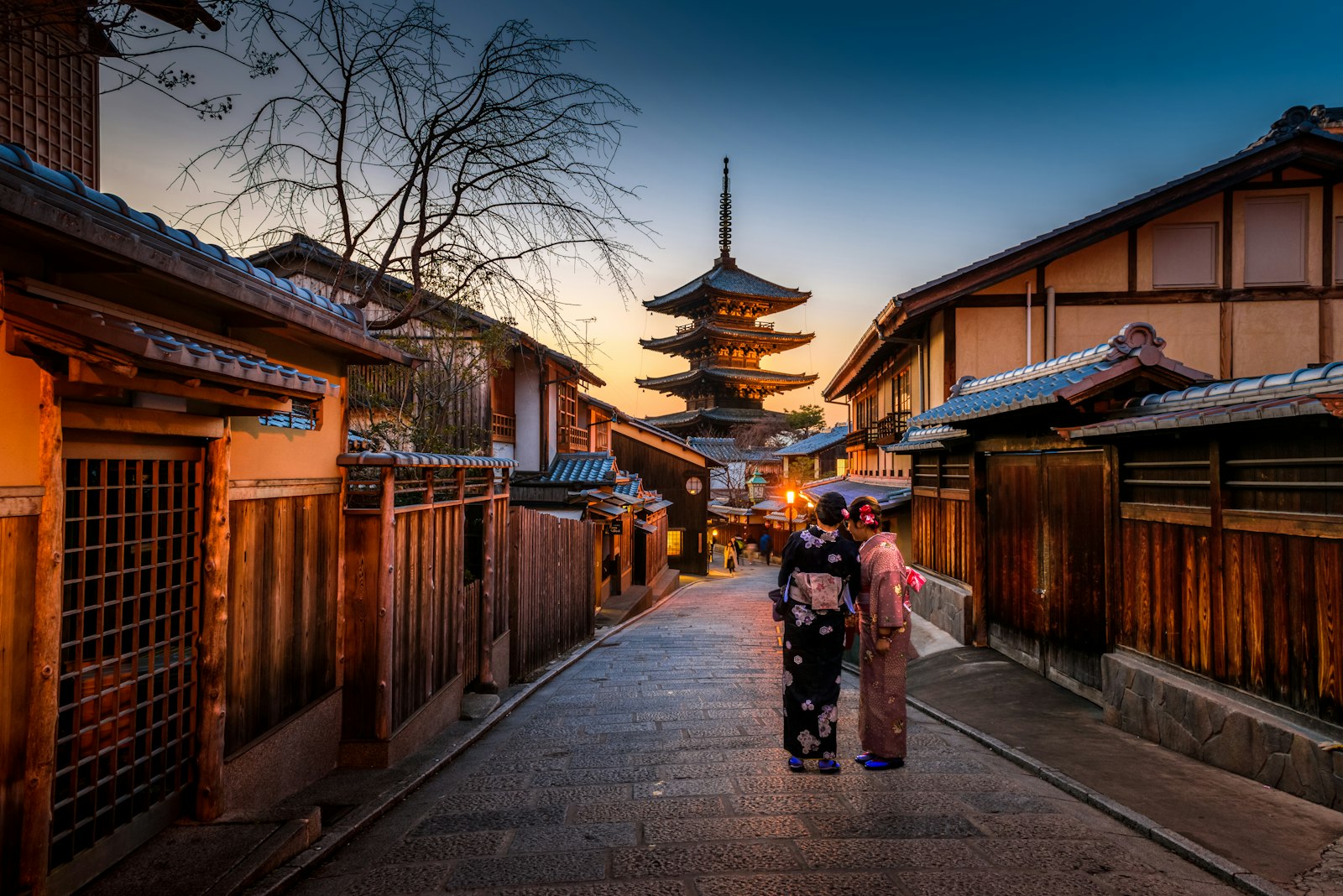 Kinkaku-ji's golden pavilion, and the old lanes of Gion