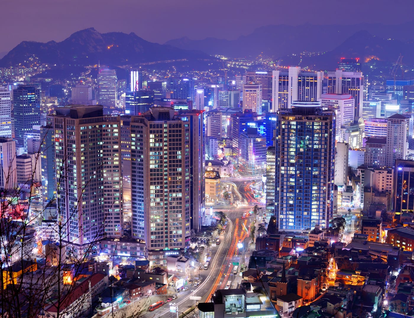 The Gangnam district of Seoul