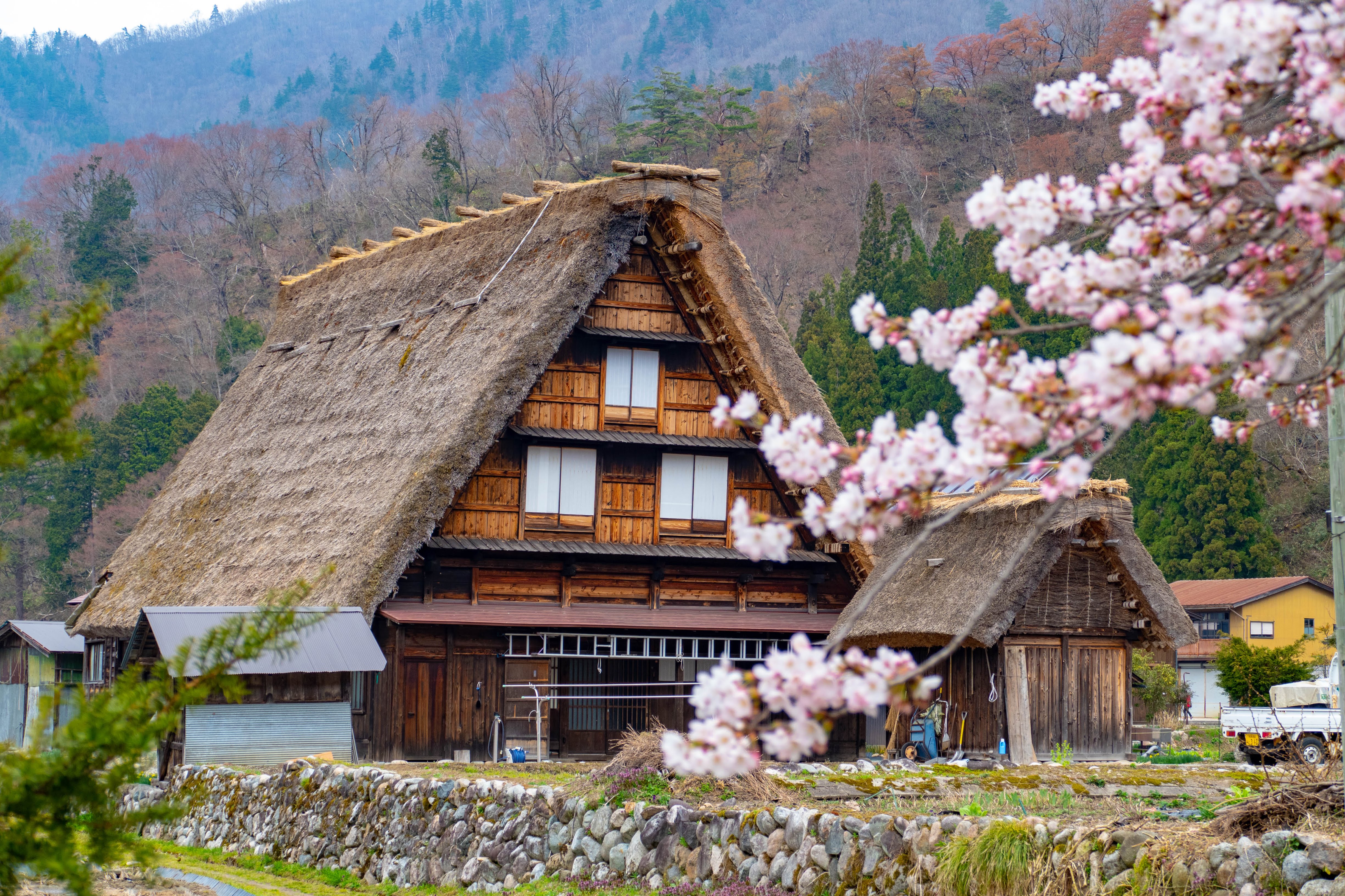 The historic thatched-roof village of Shirakawago